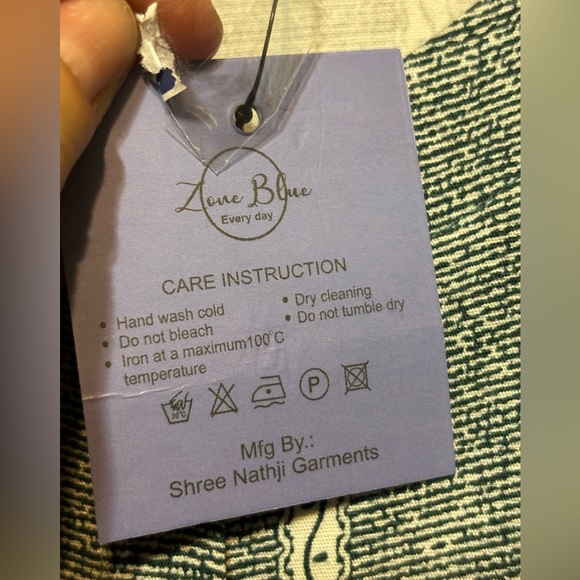 ZONE BLUE NWT Long Tunic Top / Dress - Picture 7 of 11